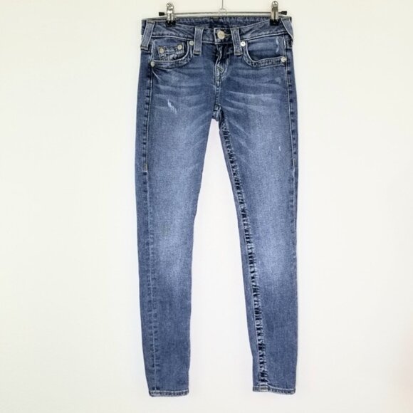 TRUE RELIGION Halle Super Skinny Jeans, size 24 - Picture 2 of 8